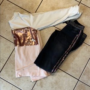 Girls size 14/16 jeans/sweatshirt